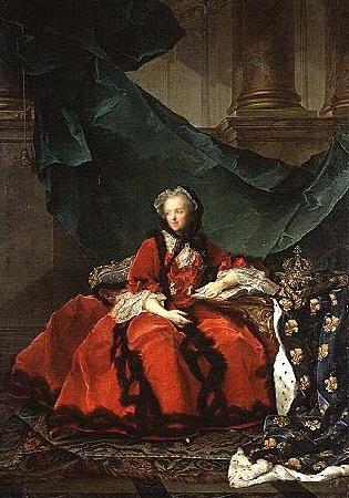 Jjean-Marc nattier Marie Leszczynska, Queen of France oil painting image